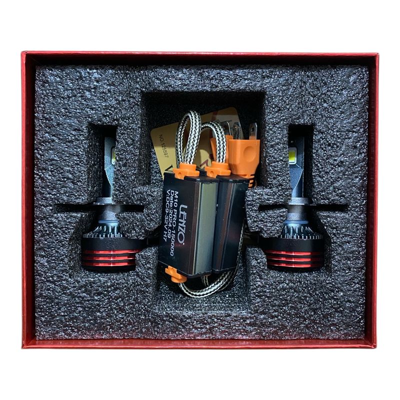 لامپ هدلایت خودرو لنزو مدل m10 pro پایه h7 بسته دو عددی